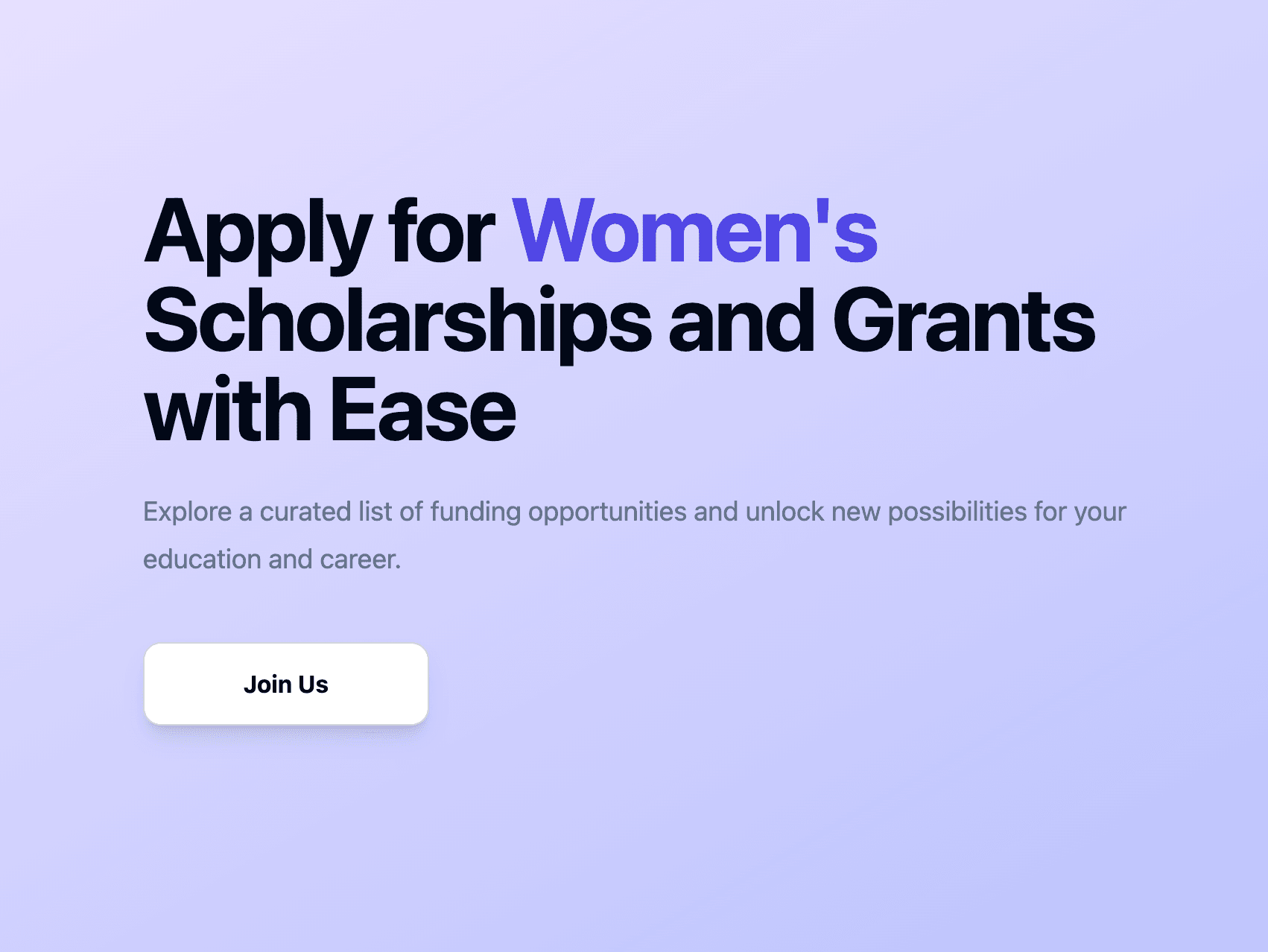 FundHer project screenshot